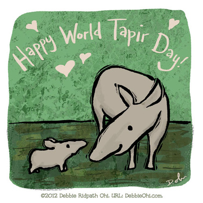 of Tapir 25457 by Global Animal Sign Tin Poster 20x30cm